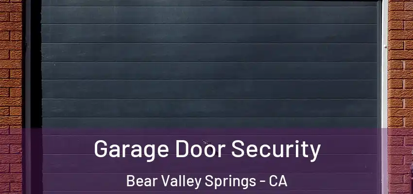  Garage Door Security Bear Valley Springs - CA